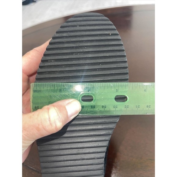 Silent D Anthropologie Cowboy Buckle Bootie Black Suede Boots 37 Platform US 6.5 - Picture 15 of 16